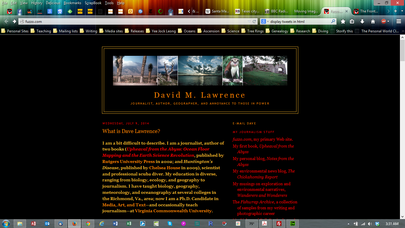 fuzzo.com: The David M. Lawrence home page