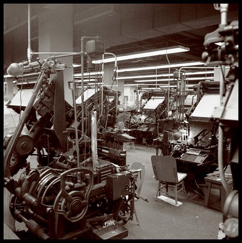 Shreveport Times linotypes Shreveport Times linotypes